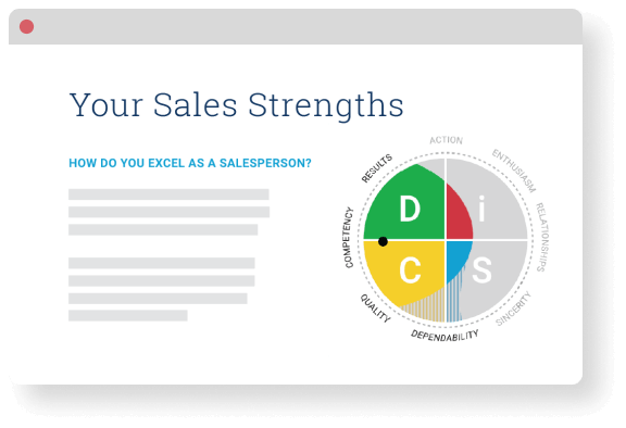 Sample Everything DiSC Sales Your Sales Strengths report for a person who has a CD DiSC style. 