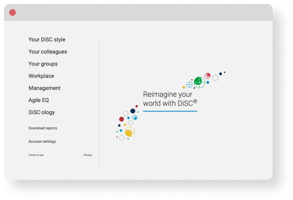 Sample Personalized DiSC profile on Catalyst.