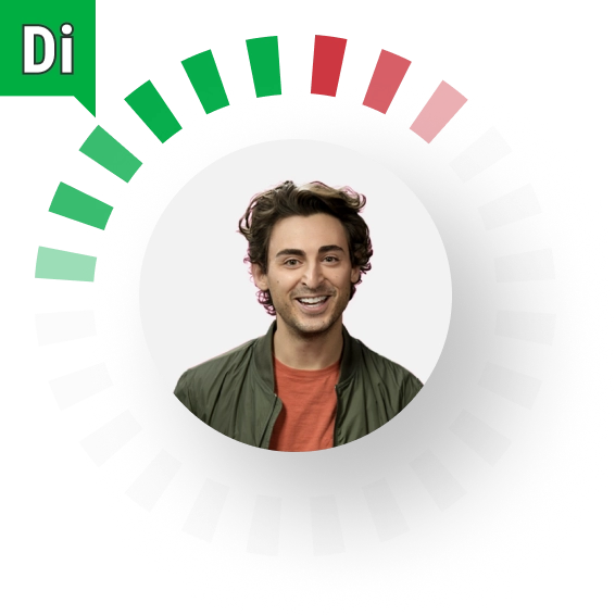 Man with a Di style DiSC halo.