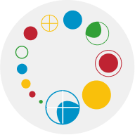 Colorful circles growing into a circle shape representing our best-in-class Everything DiSC assessment.
